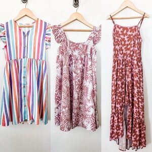 Girls Summer Dresses Bundle of 3, size 10